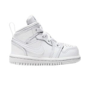 Air Jordan 1 Mid TD Triple Blanc 640735 126