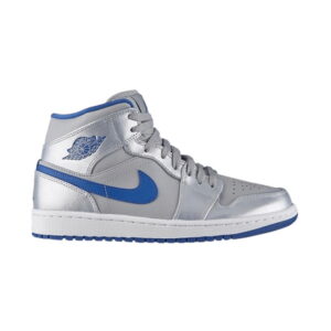 Air Jordan 1 Mid Wolf Gris Sport Bleu 554724 025