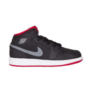 Air Jordan 1 Retro Mid GS Noir Gris 554725 034