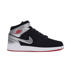 Air Jordan 1 Retro Mid GS Noir Argent 554725 057