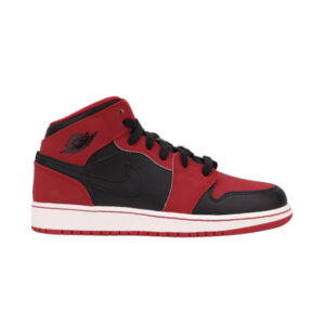 Air Jordan 1 Retro Mid GS Baskets Bred 554725 005
