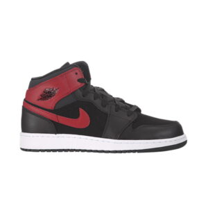 Air Jordan 1 Retro Mid GS Gym Rouge Anthracite Baskets 554725 024