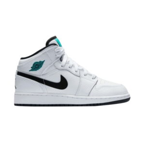 Air Jordan 1 Retro Mid GS Hyper Jade Gris 554725 122