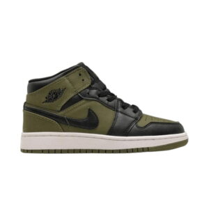 Air Jordan 1 Retro Mid GS Toile Olive 554725 301