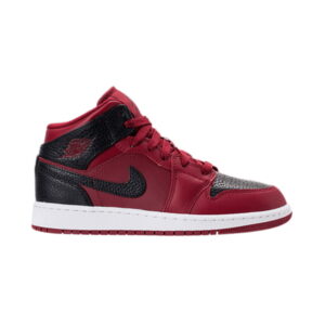 Air Jordan 1 Retro Mid GS Team Rouge Noir 554725 601