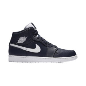 Air Jordan 1 Retro Mid Obsidian Baskets Bleu 554724 402