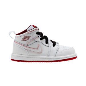 Air Jordan 1 Retro Mid TD Blanc Rouge 640735 103