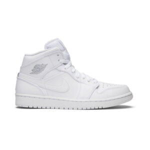 Air Jordan 1 Retro Mid Triple Blanc 554724 104