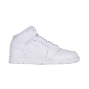 Air Jordan 1 Retro Mid Blanc 2017 GS Blanc 554725 110