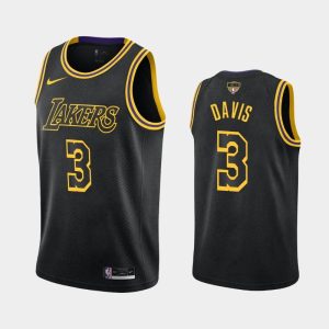 Finales NBA 2020 Bound Lakers Anthony Davis # 3 Noir Kobe Tribute City Maillot de basket-ball 130235