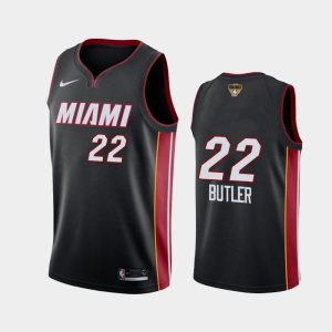 Finales de la NBA 2020 liées au Miami Heat Jimmy Butler # 22 Maillot de basket-ball noir avec icône de justice sociale 130433