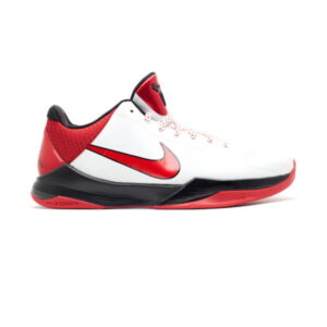 Nike Kobe 5 Blanc Varsity Rouge Noir 386429 161
