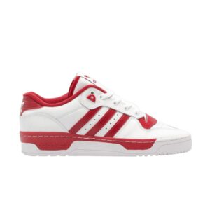 Baskets adidas Rivalry Low Cloud White Active Maroon Blanc EE4967