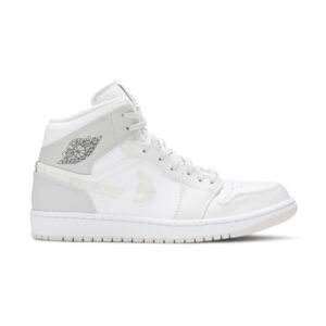 Air Jordan 1 Mid Swoosh Logo – Gris Camo DC9035 100