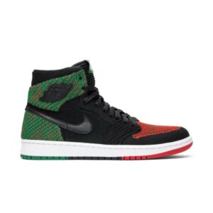 Air Jordan 1 Retro High Flyknit Noir Histoire Mois 2018 Baskets AA2426 026