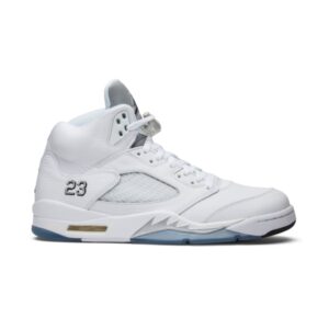 Air Jordan 5 Retro Métallique Blanc 2015 Bleu 136027 130