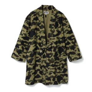 Kimono BAPE 1st Camo Kimono Chemise Longue Vert 154571