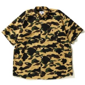 Chemise BAPE 1st Camo Wide SS Shirt Jaune 154488