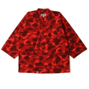 Kimono BAPE Couleur Camo Kimono Chemise Rouge 154466