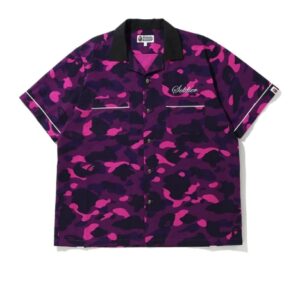 BAPE Color Camo Sta SS Chemise Violet 154753