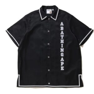 BAPE décontracté classique Disco SS chemise noir 154762