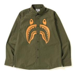 BAPE Shark BD Chemise Olive 154525