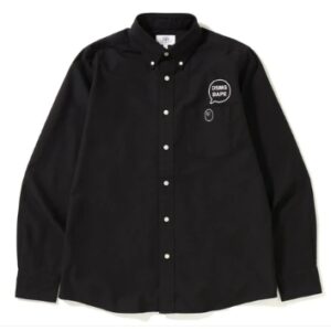 BAPE x DSMG Oxford BD Chemise Noir 154450