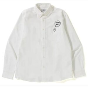 BAPE x DSMG Oxford BD Chemise Blanc Blanc 154458