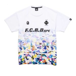 T-shirt BAPE x F.C.R.B. Chemise de jeu blanc 154863