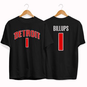 T-shirt Detroit Pistons 1 Chauncey Billups par slamdunk Noir/Bleu/Marine 152344