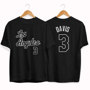 T-shirt Lakers Anthony Davis par Slamdunk Noir/Marine 152392