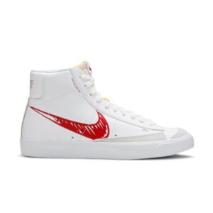 Nike Blazer Mid 77 Sketch Blanc Rouge Crème CW7580 100