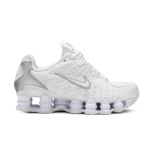 Nike Shox TL Blanc Métallique Argent Argent AV3595 100
