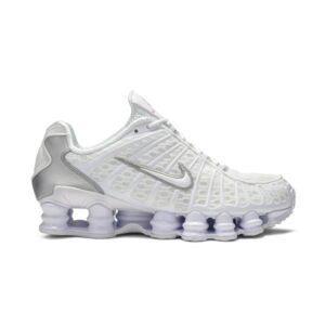 Nike Shox TL Blanc Métallisé Argent (W) Bleu AR3566 100