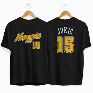 T-shirt noir Nuggets 15 Jokic par Slamdunk Black 150925