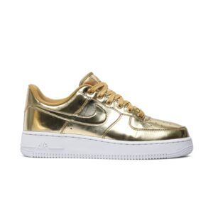 Baskets Wmns Nike Air Force 1 SP Liquid Metal – Or Noir CQ6566 700