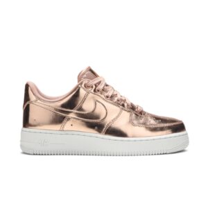 Baskets Wmns Nike Air Force 1 SP Métallique Rose Or Blanc CQ6566 900