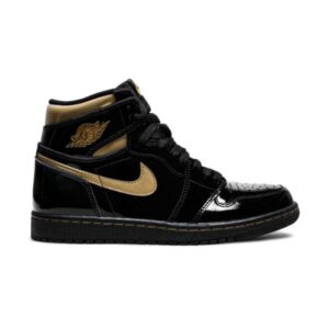 Air Jordan 1 Retro High OG Noir Métallisé Or 2020 Noir 555088 032