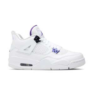 Air Jordan 4 Retro Violet Métallique GS Baskets Rouge 408452 115