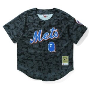 Maillot BAPE x Mitchell & Ness Mets Noir 163622