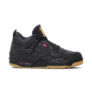 Levi's x Air Jordan 4 Retro Noir Denim GS Baskets AQ9103 001