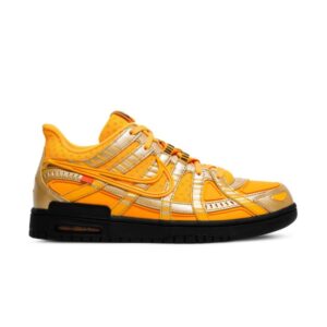 Off-White x Nike Air Rubber Dunk University Baskets dorées CU6015 700