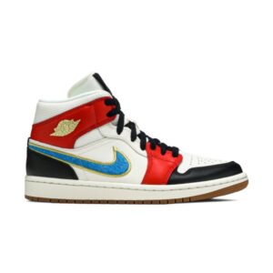 Baskets Wmns Air Jordan 1 Mid SE Let(Her)Man DC1426 100