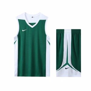 Nike Basketball Uniforme Vert Blanc Gris 165479