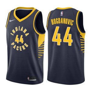 Maillot de basket-ball 2017-18 Indiana Pacers # 44 Bojan Bogdanovic Icon Edition Navy Swingman Jersey 166119