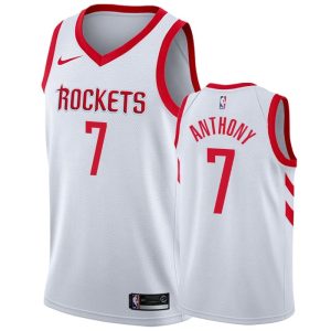 Maillot de basket 2018-19 Houston Rockets # 7 Carmelo Anthony Association Edition Blanc Swingman Jersey 166542