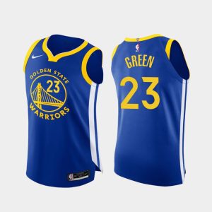 Maillot de basket-ball 2020-21 Warriors #23 Draymond Green Icon Edition Royal Authentic Jersey 165657
