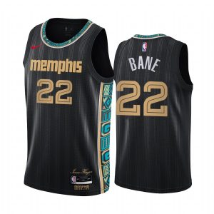 2020-21 Memphis Grizzlies # 22 Desmond Bane City Edition Maillot Swingman noir Maillot de basket-ball 166794