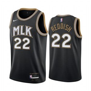 Maillot de basket-ball Atlanta Hawks 2020-21 # 22 Cam Reddish City Edition Maillot Swingman noir noir 167525
