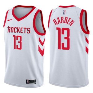Maillot de basket-ball 2017-18 Houston Rockets # 13 James Harden Association Edition Blanc Swingman Jersey 166602